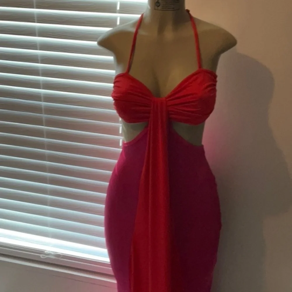 Colorblock Mermaid Dress - Picture 6 of 9